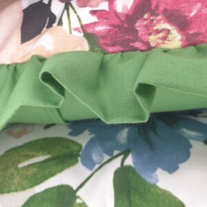 .💙💙Komplet 2 szt poszewki 40x40 cm granatowe kwiaty na białym tle eleganckie 100% bawełna HandmadebyAmia