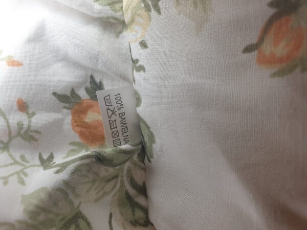 🌹🍃Komplet 2 szt poszewki 40x40 cm falbanką, róże, vintage 100% bawełna, HandmadebyAmia