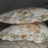 🌹🍃Komplet 2 szt poszewki 40x40 cm falbanką, róże, vintage 100% bawełna, HandmadebyAmia