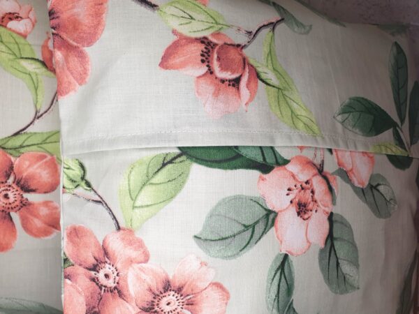 🪷Komplet🌿2 szt poszewki 40x40 cm  kwiaty Vintage100% bawełna HandmadebyAmia