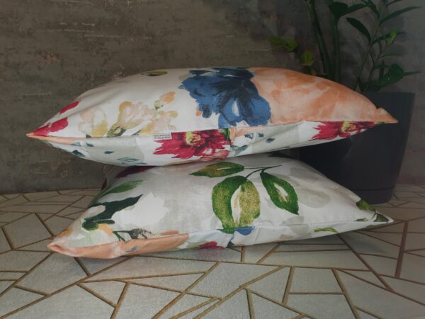 🌺Komplet 2 szt poszewki 40x40 cm kwiaty kolorowe pastelowe 100% bawełna HandmadebyAmia