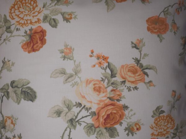 🏵️🌿Komplet 2 szt poszewki 40x40 cm złociste różyczki Vintage 100% bawełna HandmadebyAmia