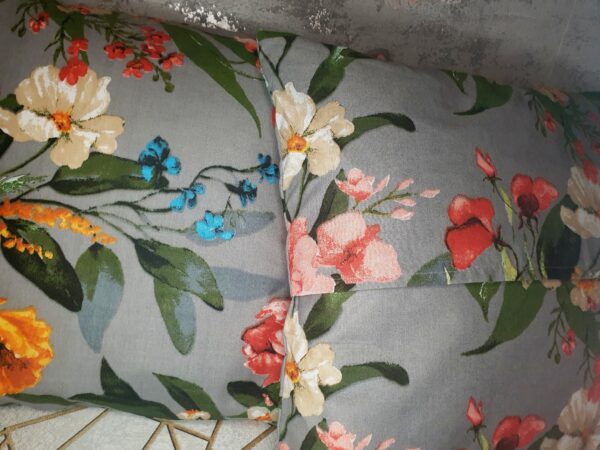 🏵️🌸Komplet 2 szt poszewki 40x40 cm wielokolorowe kwiaty  100% bawełna HandmadebyAmia