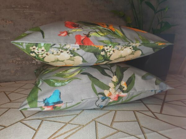 🏵️🌸Komplet 2 szt poszewki 40x40 cm wielokolorowe kwiaty  100% bawełna HandmadebyAmia