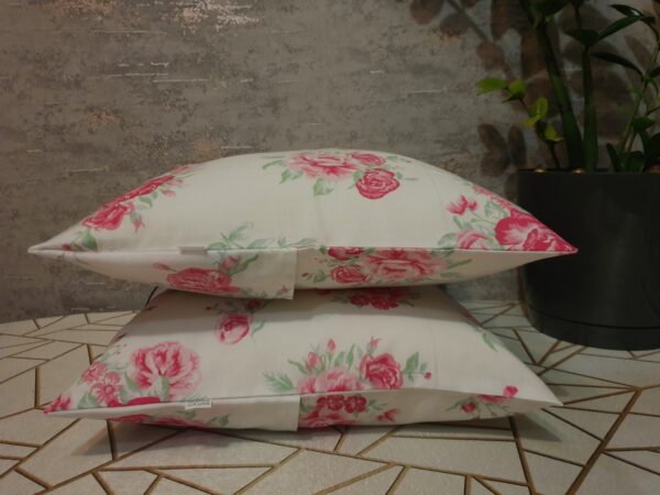 🌹Komplet🌹2 szt poszewki 40x40 cm róże vintage 100% bawełna HandmadebyAmia
