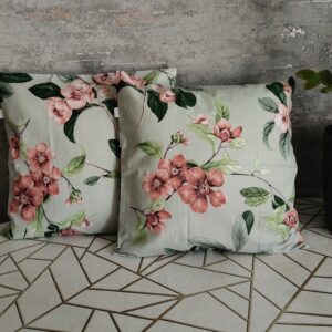 🪷Komplet🌿2 szt poszewki 40x40 cm  kwiaty Vintage100% bawełna HandmadebyAmia