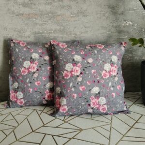 💮💮Komplet 2 szt poszewki 40x40 cm róże vintage biało różowe 100% bawełna HandmadebyAmia