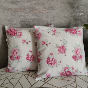 🌹Komplet🌹2 szt poszewki 40x40 cm róże vintage 100% bawełna HandmadebyAmia