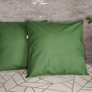 🌿Komplet 2 szt poszewki 40x40 zielone 100% bawełna HandmadebyAmia