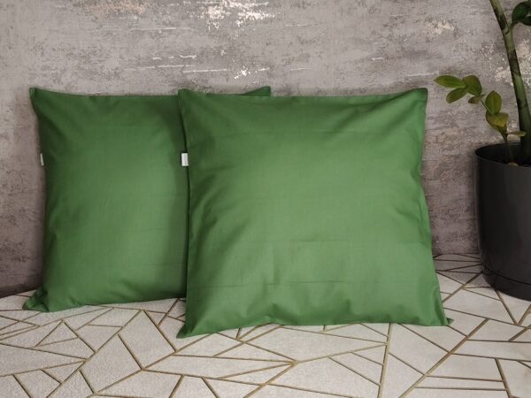 🌿Komplet 2 szt poszewki 40x40 zielone 100% bawełna HandmadebyAmia
