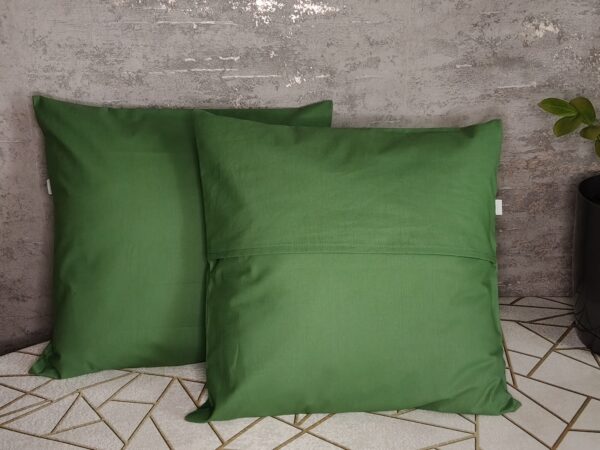🌿Komplet 2 szt poszewki 40x40 zielone 100% bawełna HandmadebyAmia