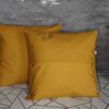Komplet 2 szt poszewki 40x40 musztardowe 100% bawełna HandmadebyAmia