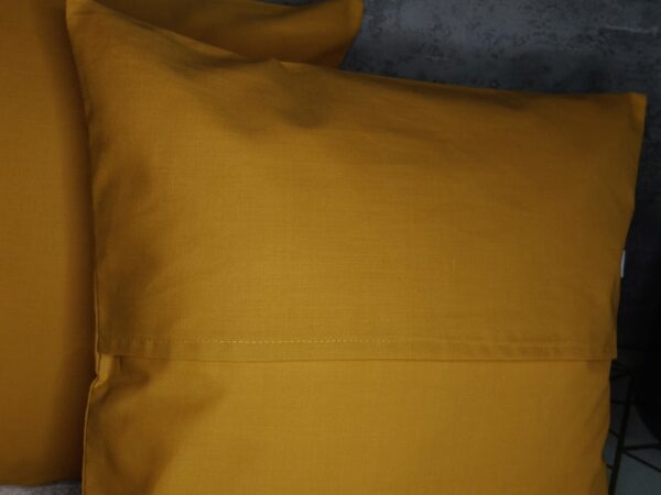 Komplet 2 szt poszewki 40x40 musztardowe 100% bawełna HandmadebyAmia