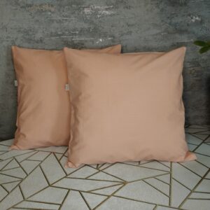 Komplet 2 szt poszewki 40x40 łososiowe 100% bawełna HandmadebyAmia