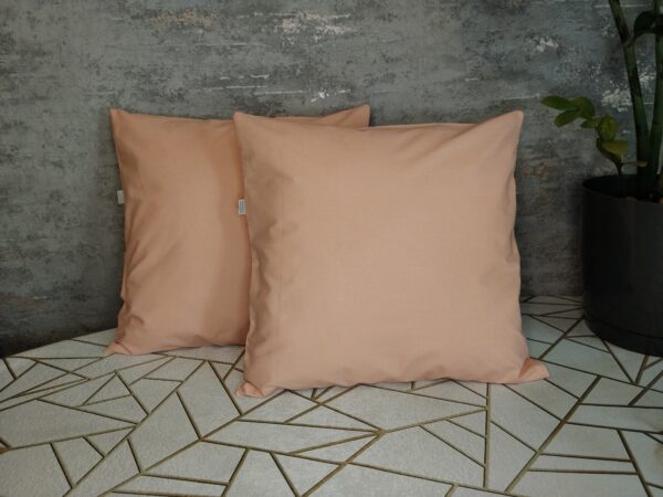 Komplet 2 szt poszewki 40x40 łososiowe 100% bawełna HandmadebyAmia
