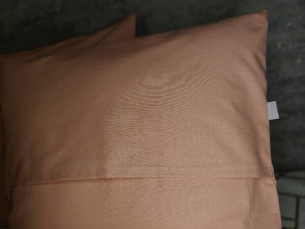 Komplet 2 szt poszewki 40x40 łososiowe 100% bawełna HandmadebyAmia