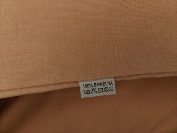 Komplet 2 szt poszewki 40x40 łososiowe 100% bawełna HandmadebyAmia