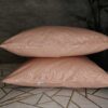 Komplet 2 szt poszewki 40x40 łososiowe 100% bawełna HandmadebyAmia