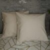 Komplet 2 szt poszewki 40x40 beżowe 100% bawełna HandmadebyAmia