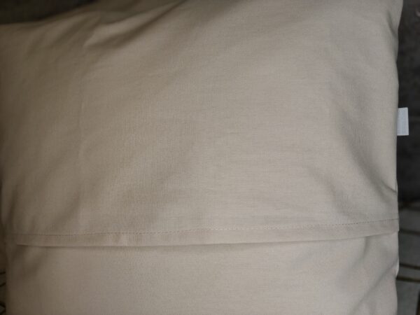 Komplet 2 szt poszewki 40x40 beżowe 100% bawełna HandmadebyAmia