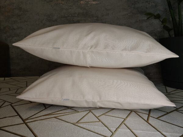 Komplet 2 szt poszewki 40x40 beżowe 100% bawełna HandmadebyAmia