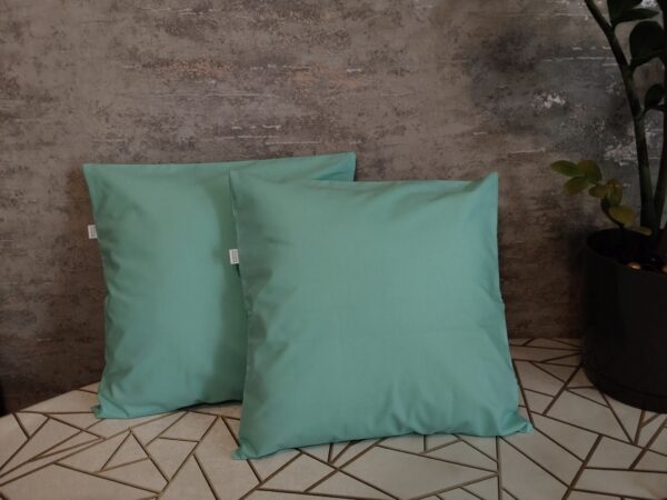 Komplet 2 szt poszewki 40x40 miętowe 100% bawełna HandmadebyAmia