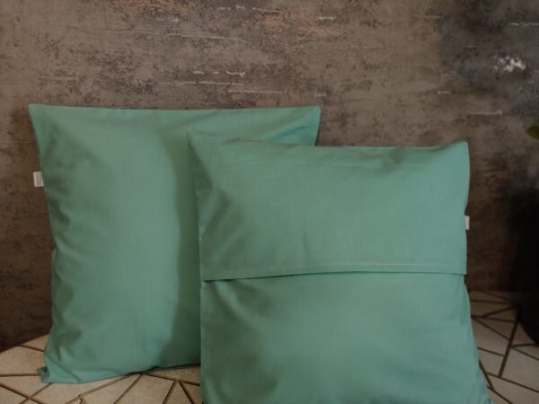 Komplet 2 szt poszewki 40x40 miętowe 100% bawełna HandmadebyAmia