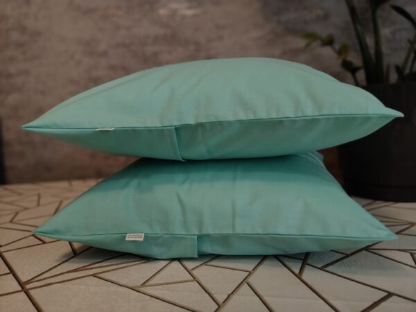 Komplet 2 szt poszewki 40x40 miętowe 100% bawełna HandmadebyAmia