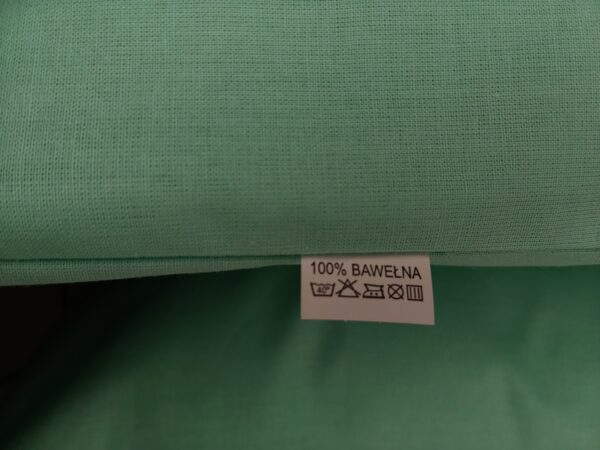 Komplet 2 szt poszewki 40x40 miętowe 100% bawełna HandmadebyAmia
