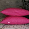 Komplet 2 szt poszewki 40x40 fuksja 100% bawełna HandmadebyAmia