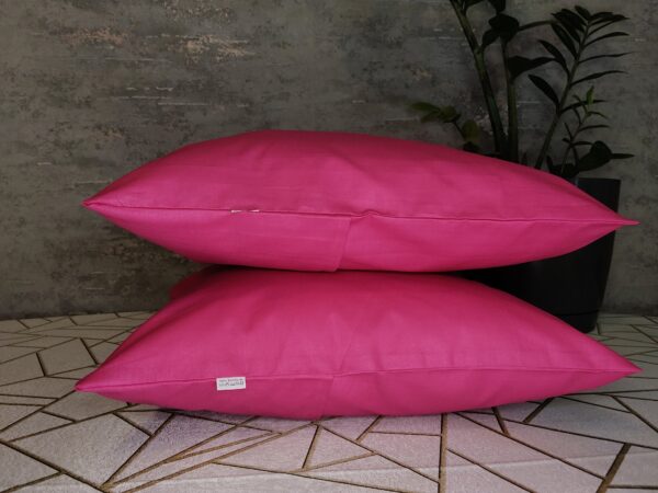 Komplet 2 szt poszewki 40x40 fuksja 100% bawełna HandmadebyAmia