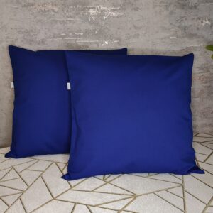 Komplet 2 szt poszewki 40x40 ciemny chabrowy (granatowy) 100% bawełna HandmadebyAmia