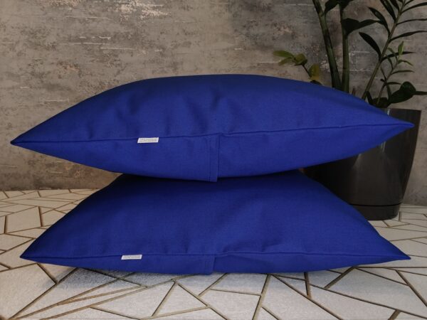 Komplet 2 szt poszewki 40x40 ciemny chabrowy (granatowy) 100% bawełna HandmadebyAmia