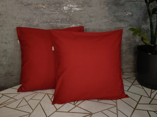 ❤️Komplet 2 szt poszewki 40x40 czerwone 100% bawełna HandmadebyAmia