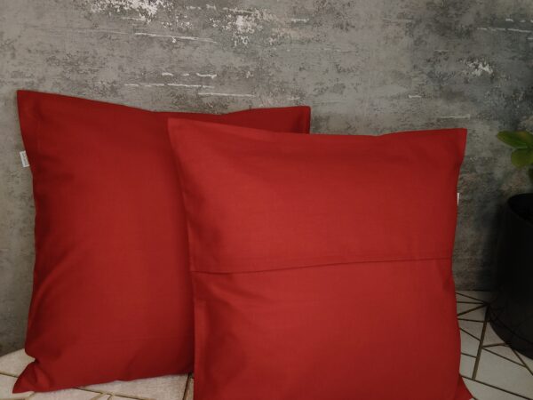 ❤️Komplet 2 szt poszewki 40x40 czerwone 100% bawełna HandmadebyAmia