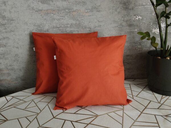 Komplet 2 szt poszewki 40x40 rudy 100% bawełna HandmadebyAmia