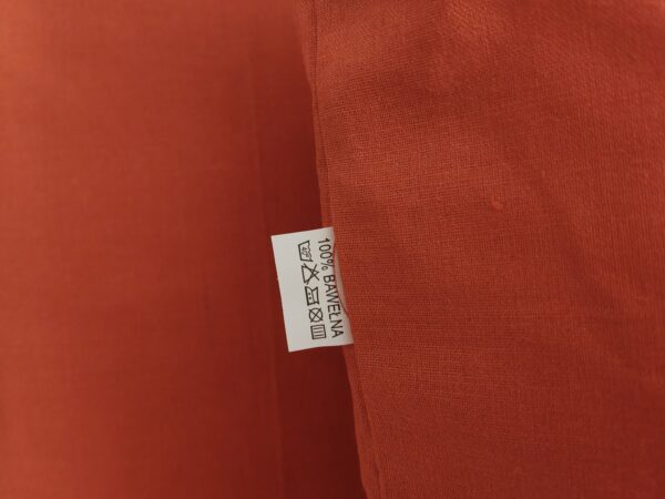 Komplet 2 szt poszewki 40x40 rudy 100% bawełna HandmadebyAmia