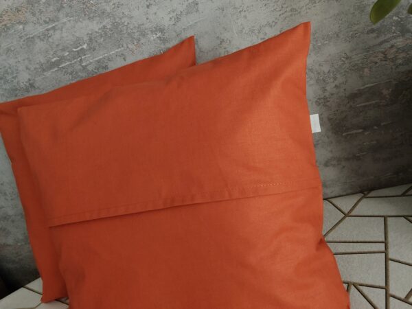 Komplet 2 szt poszewki 40x40 rudy 100% bawełna HandmadebyAmia