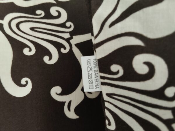 Komplet 2 szt poszewki 40x40 brązowe ornament ecru 100% bawełna HandmadebyAmia