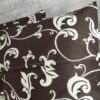 Komplet 2 szt poszewki 40x40 brązowe ornament ecru 100% bawełna HandmadebyAmia