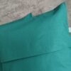 Komplet 2 szt poszewki 40x40 turkusowe jednokolorowe 100% bawełna HandmadebyAmia