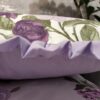 🪻💜Komplet 2 szt poszewki 40x40 kwiatowe fioletowe falbanka 100% bawełna HandmadebyAmia