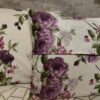 💜Komplet 2 szt poszewki 40x40 kwiatowe fioletowe róże 100% bawełna HandmadebyAmia