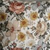 🏵️🤎Komplet 2 szt poszewki 40x40 cm vintage kwiaty brąz retro floral bawełna HandmadebyAmia