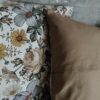 🏵️🤎Komplet 2 szt poszewki 40x40 cm vintage kwiaty brąz retro floral bawełna HandmadebyAmia
