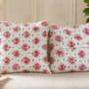 Poszewki 40x40 bawełna – róże vintage białe shabby chic | HandmadebyAmia