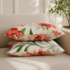 Poszewki 40x40 bawełna – czerwone kwiaty eleganckie | HandmadebyAmia