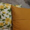🌻🌻Komplet 2 szt poszewki 40x40 cm słoneczniki musztardowy tył boho 100% bawełna HandmadebyAmia