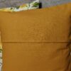 🌻🌻Komplet 2 szt poszewki 40x40 cm słoneczniki musztardowy tył boho 100% bawełna HandmadebyAmia