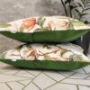 🌸🌿Komplet 2 szt poszewki 40x40 cm magnolie zielone eleganckie kwiatowe 100% bawełna HandmadebyAmia